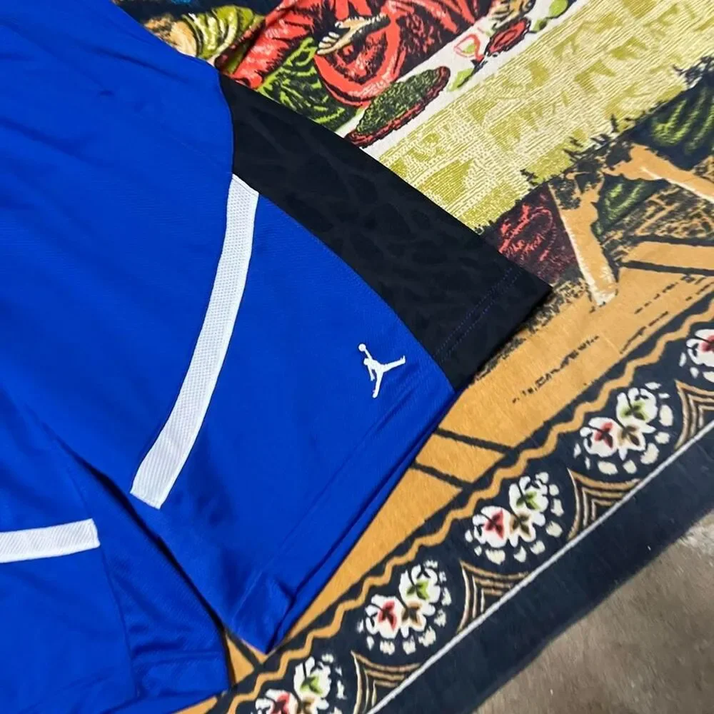 Blue Jordan mesh shorts NWT men medium 10inch inseam basketball baggy sportswear